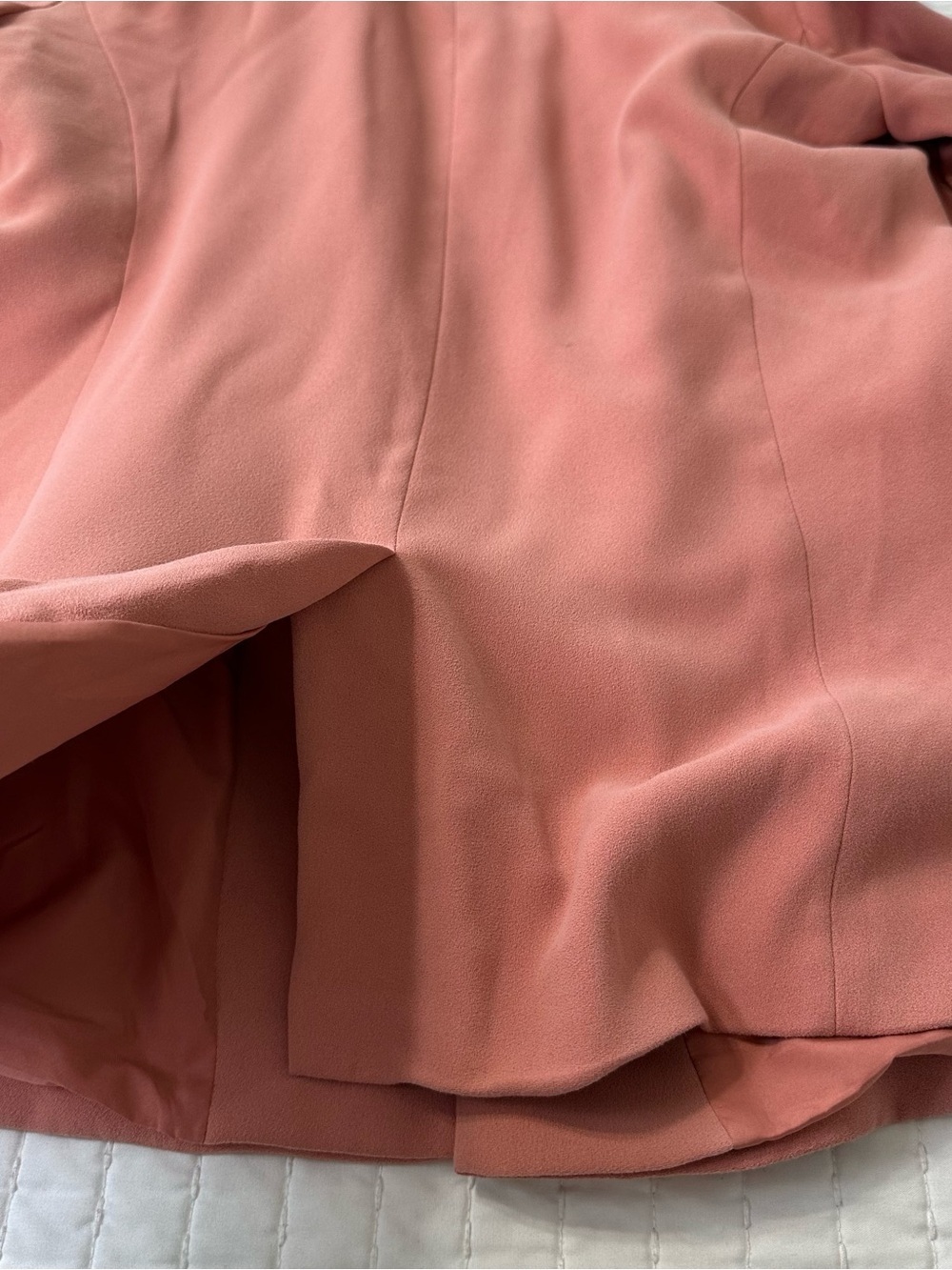 LOFT Pink Blush Open-Front Blazer Women’s 6 Bohemian 3/4 Sleeves Flap Pockets - Picture 13 of 14